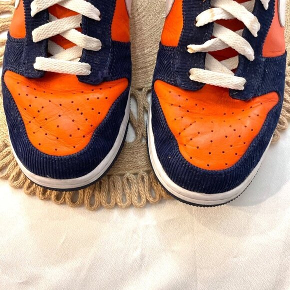 Nike ID Custom Boise Orange/Navy Blue Dunk Hi Sneakers 2011 501997-991 Size 10.5 - Picture 10 of 14